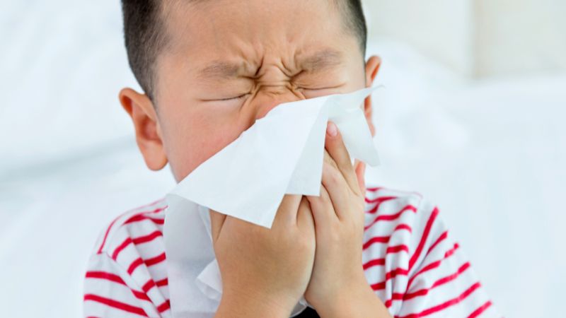 Tình trạng nghẹt mũi và sổ mũi ở trẻ nhỏ