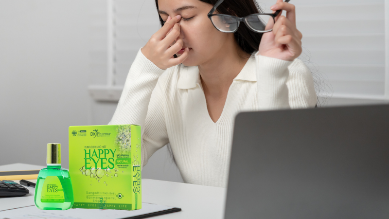 Dung dịch nhỏ mắt Happy Eyes Natural cho người đeo kính