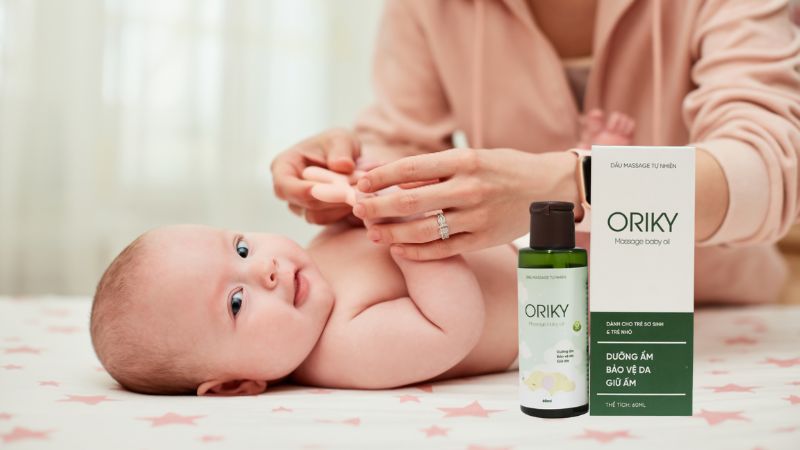Dầu massage Oriky Massage Baby Oil cho trẻ sơ sinh có tốt không? Dùng thế nào cho đúng?