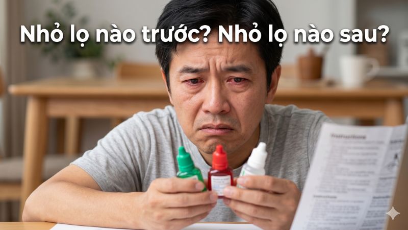 Thuốc nhỏ mắt viêm kết mạc dùng thế nào? Quy tắc “Rửa trước – Trị sau” chuẩn Y khoa
