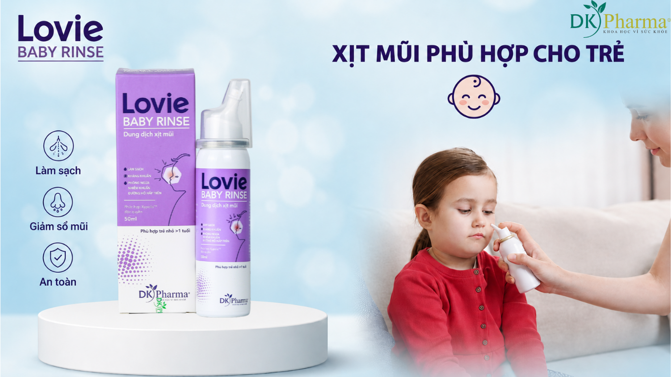 Xịt mũi cho trẻ: Lựa chọn nào giúp tăng cường hàng rào miễn dịch hệ hô hấp hiệu quả?