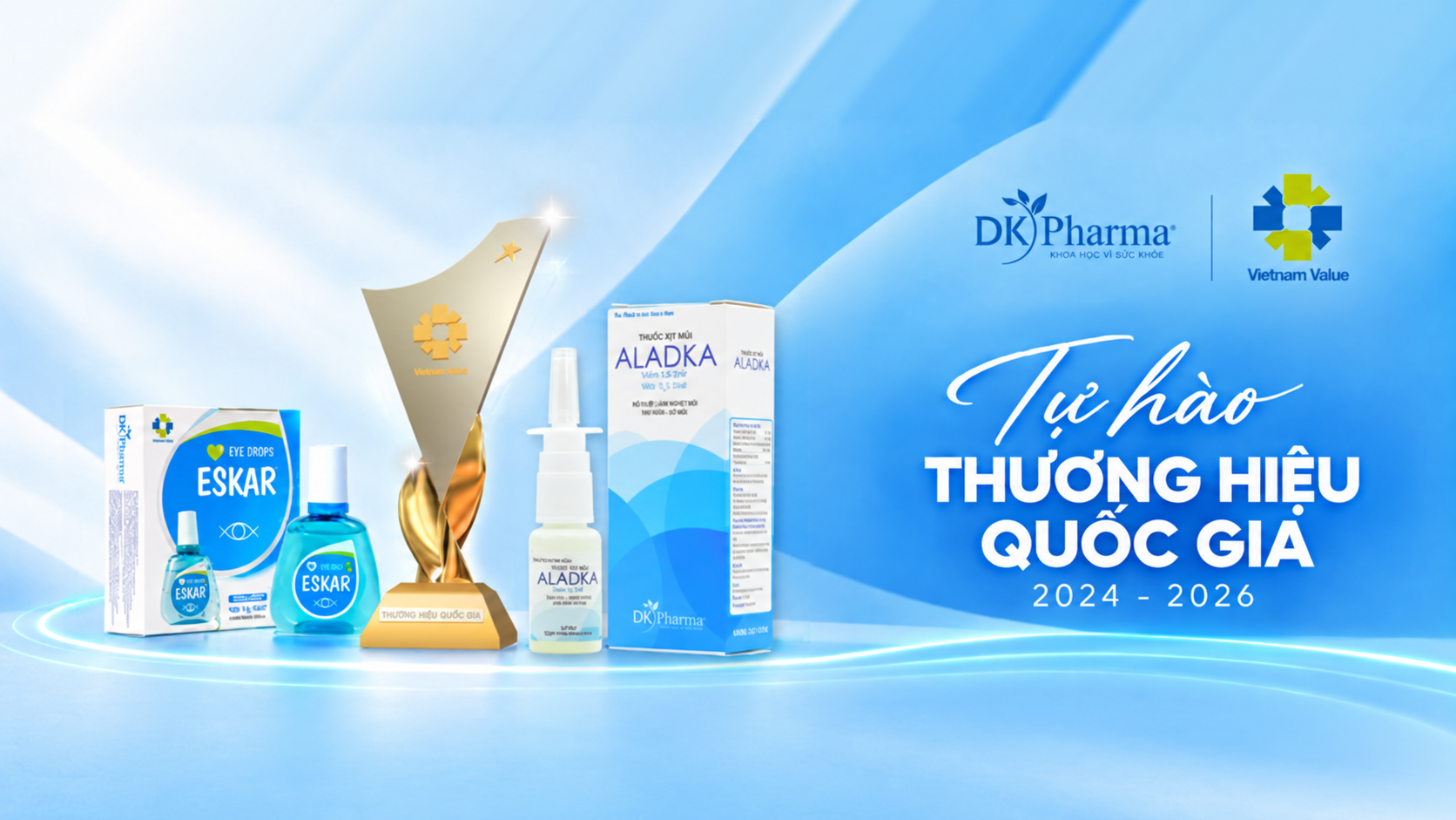 Dược Khoa có 2 sản phẩm đạt Thương hiệu quốc gia 2026