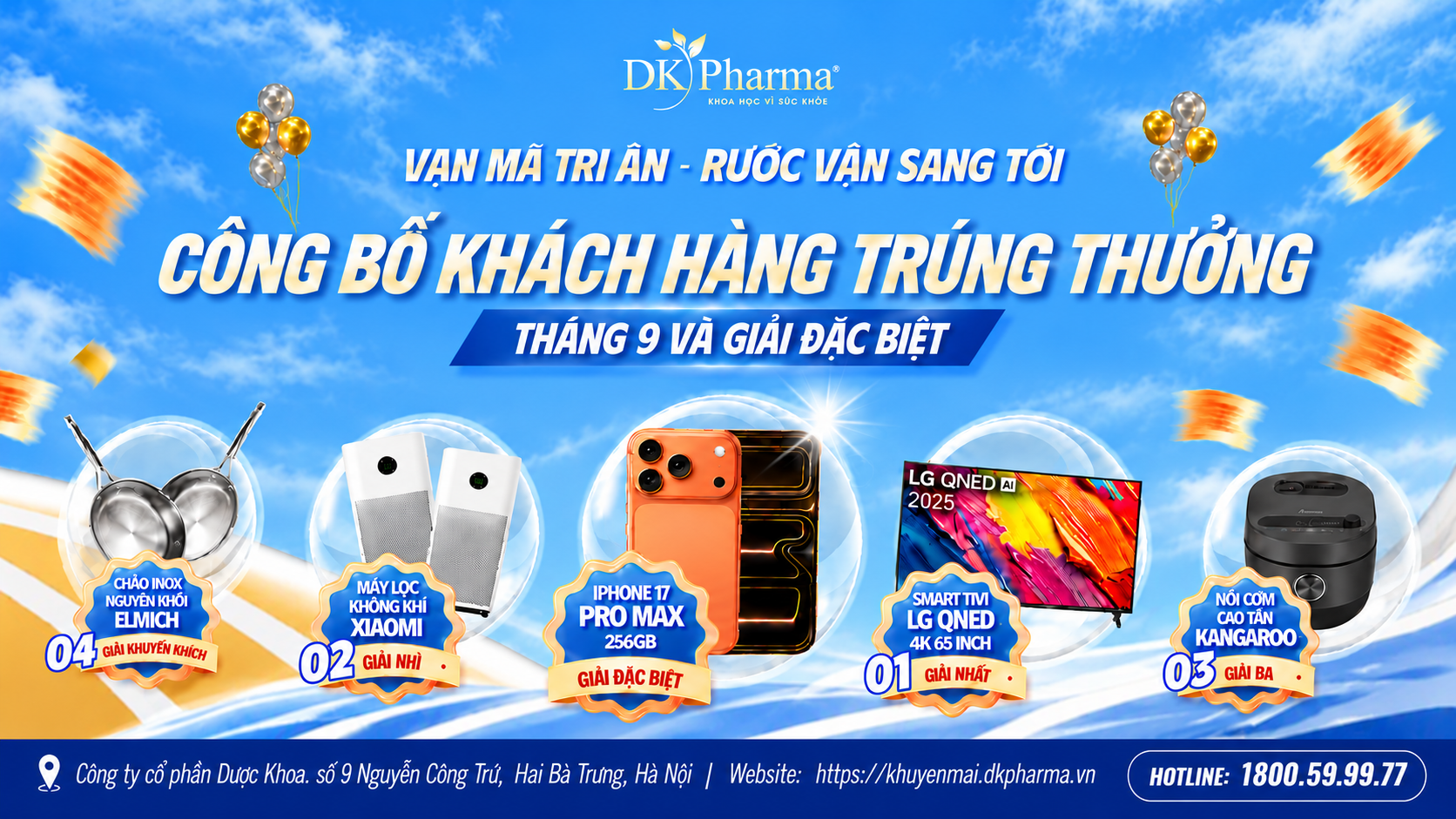 Công bố chi tiết danh sách khách hàng trúng thưởng kỳ chung cuộc chiến dịch “Vạn Mã Tri Ân – Rước Vận Sang Tới”